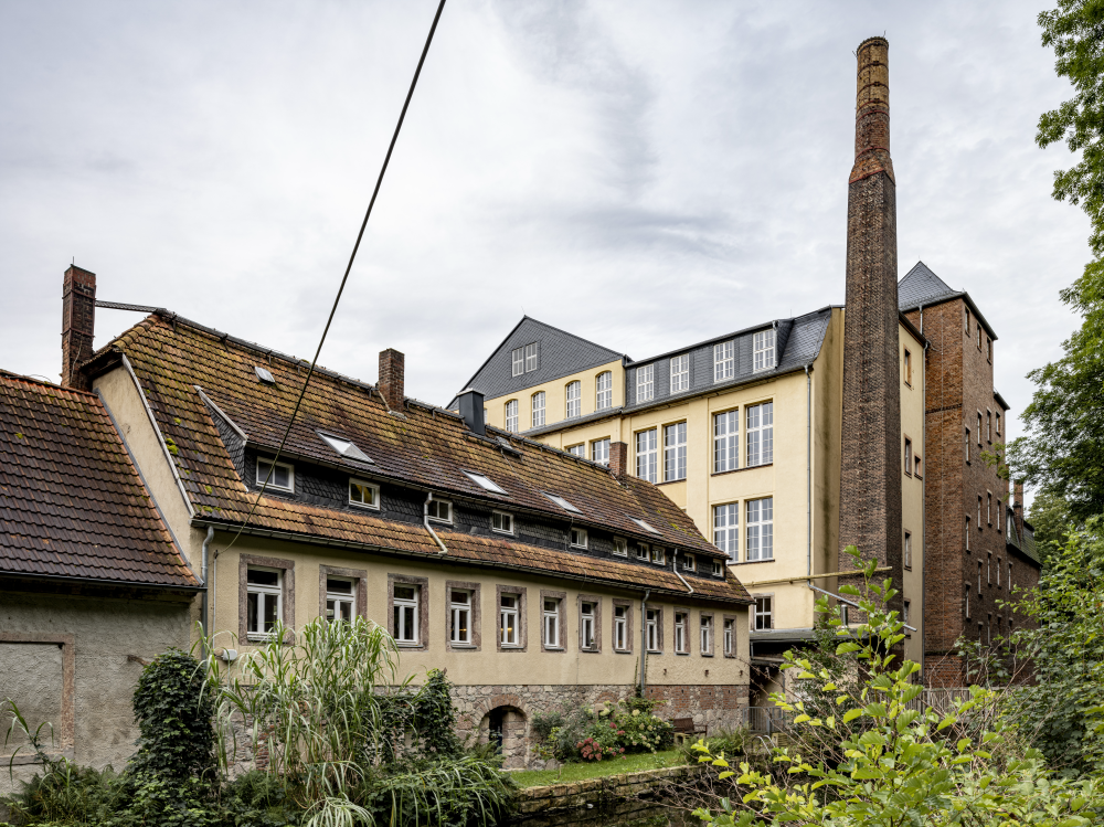 Spinnmühle / Baumwollspinnerei C. G. Vogelsang (K. Weberei K.Tannenhauer) in Niederwiesa/Braunsdorf