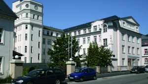 Bahnhofsgebäude Frankenberg nach der Sanierung