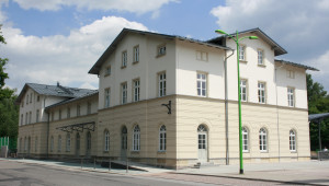 Bahnhofsgebäude Frankenberg nach der Sanierung